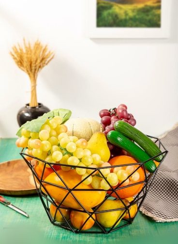 سبد میوه خوری فلزی فانتزی