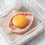 زیر صابونی طرح ماهی و برگ