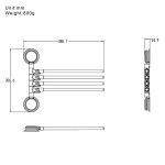 پایه چرخشی حوله