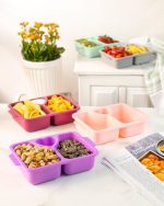 ظرف دو طرفه سرو تنقلات و میوه