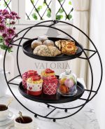 استند پذیرایی دو طبقه گرد والریا