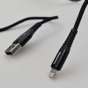 پاوربانک و کابل تبدیل USB به Lightning باسئوس