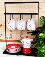 استند فنجان و نعلبکی ایستاده