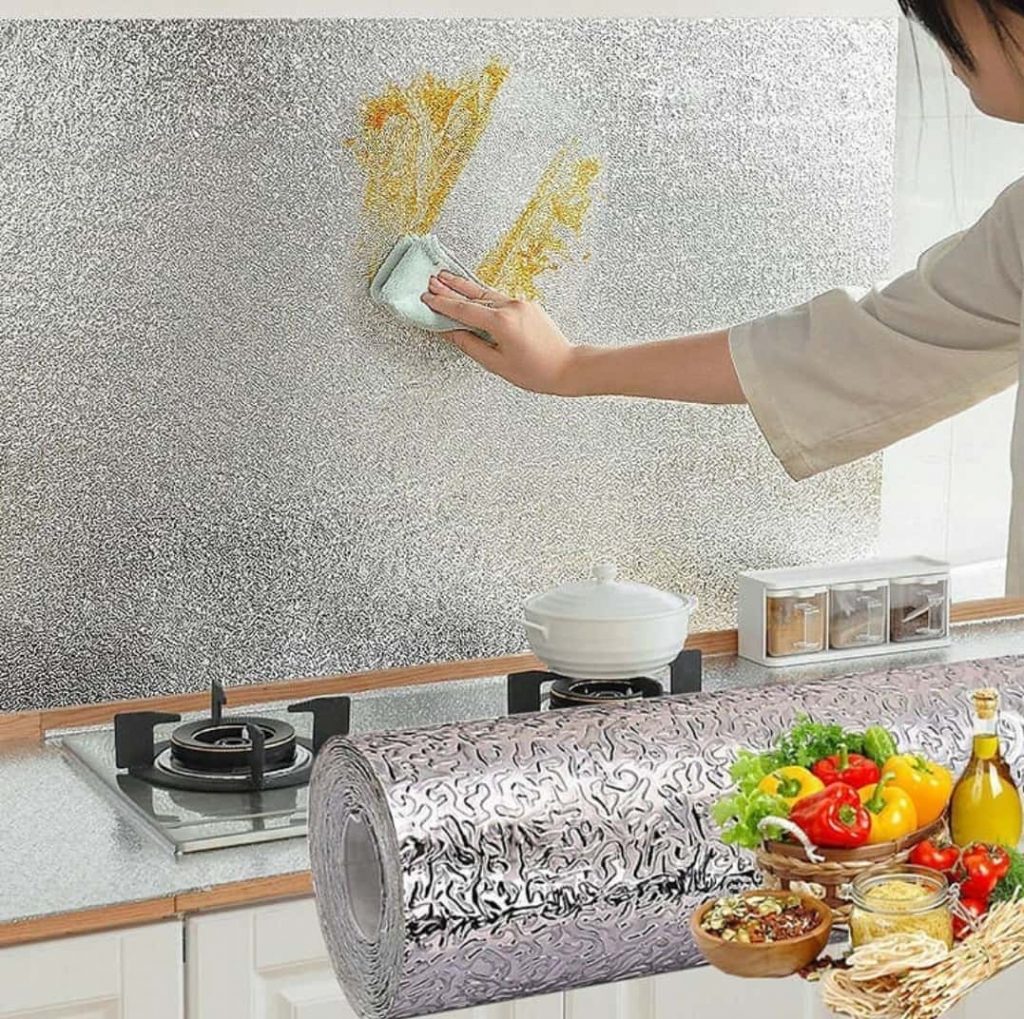 فویل کابینت نقره ای