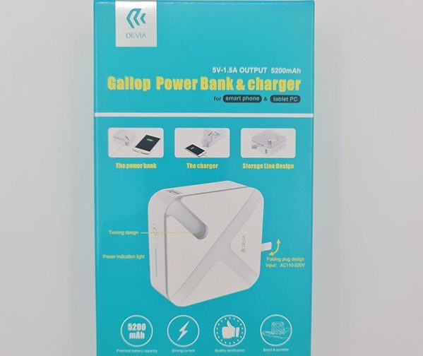 شارژر دیواری و پاور بانک برند دویا DEVIA GALLOP POWER BANK & CHARGER