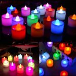 شمع LED هفت رنگ بسته 4 تایی
