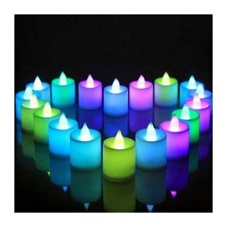 شمع LED هفت رنگ بسته 4 تایی