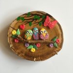 جا کلیدی چوبی و سنگی