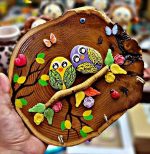 جا کلیدی چوبی و سنگی