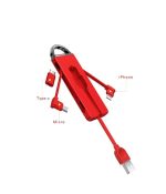 کابل شارژ جاسوئیچی سه کاربری OATSBASF 3IN1