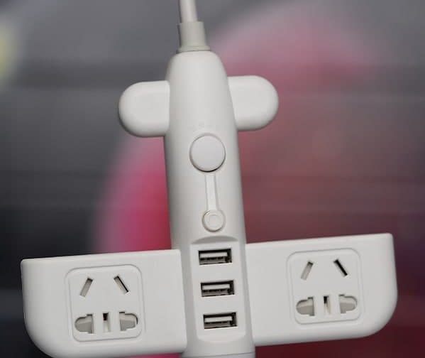 چند راهی برق همراه با چراغ خواب multi way electricity