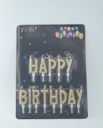 شمع Happy birthday طلایی