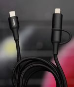 کابل سریع دو سر تایپ سی و لایتنینگ باسئوس