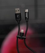 کابل دو سر لایتنیگ و تایپ سی باسئوس