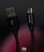 کابل دو سر لایتنیگ و تایپ سی باسئوس