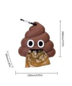 قاب سیلیکونی کیسه فضولات رولی طرح poop