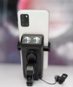 هولدر دوچرخه به همراه پاوربانک و چراغ قوه