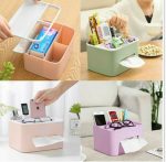 ارگنایزر دستمال کاغذی و وسایل روی میز