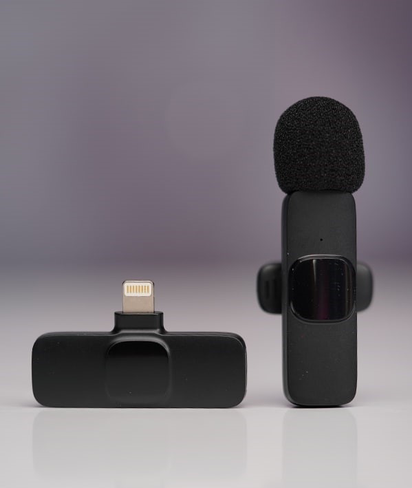 میکروفون بی سیم k9 با قابلیت پخش زنده برای آیفون لایتنینگ