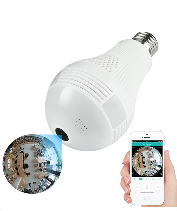 لامپ LED دوربین دار 360 درجه دید در شب