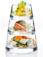 ظرف سرو دسر برجی شکل چهار طبقه