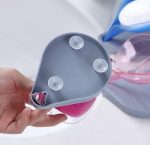 زیر صابونی شیشه ای طرح برگ