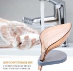 زیر صابونی شیشه ای طرح برگ