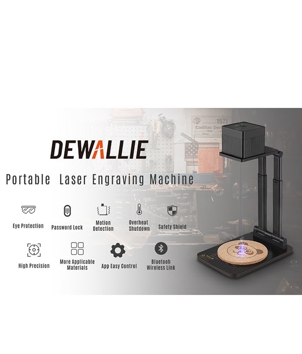 دستگاه حکاکی لیزری DEWALLIE قابل حمل