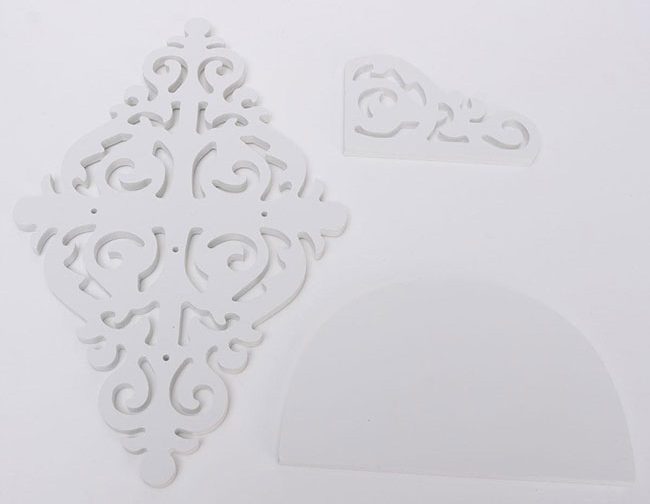شلف دیواری PVC طرح لوزی