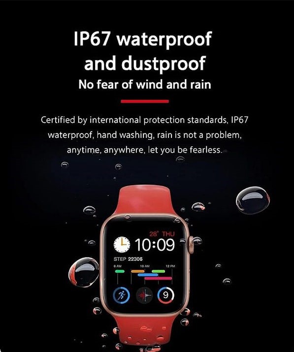 ساعت هوشمند بلوتوثی طرح اپل واچ IP67