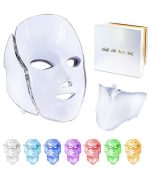 ماسک صورت led جوانساز پوست صورت و گردن با 7 رنگ 7