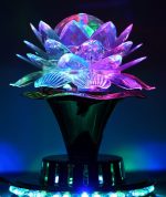 رقص نور طرح گل با رنگ های کامل