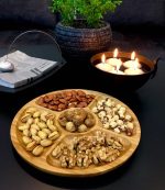 ظرف سرو گردان بامبوم مدل Victoria