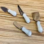 ست کارد صبحانه خوری طرح سنگ مرمر