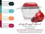 آب مرکبات گیر و انار دون کن