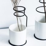 گلدان فلزی plusHome بلند