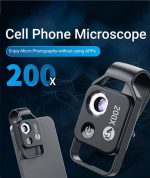 لنز ماکرو میکروسکوپی 200X CPL قابل حمل موبایل
